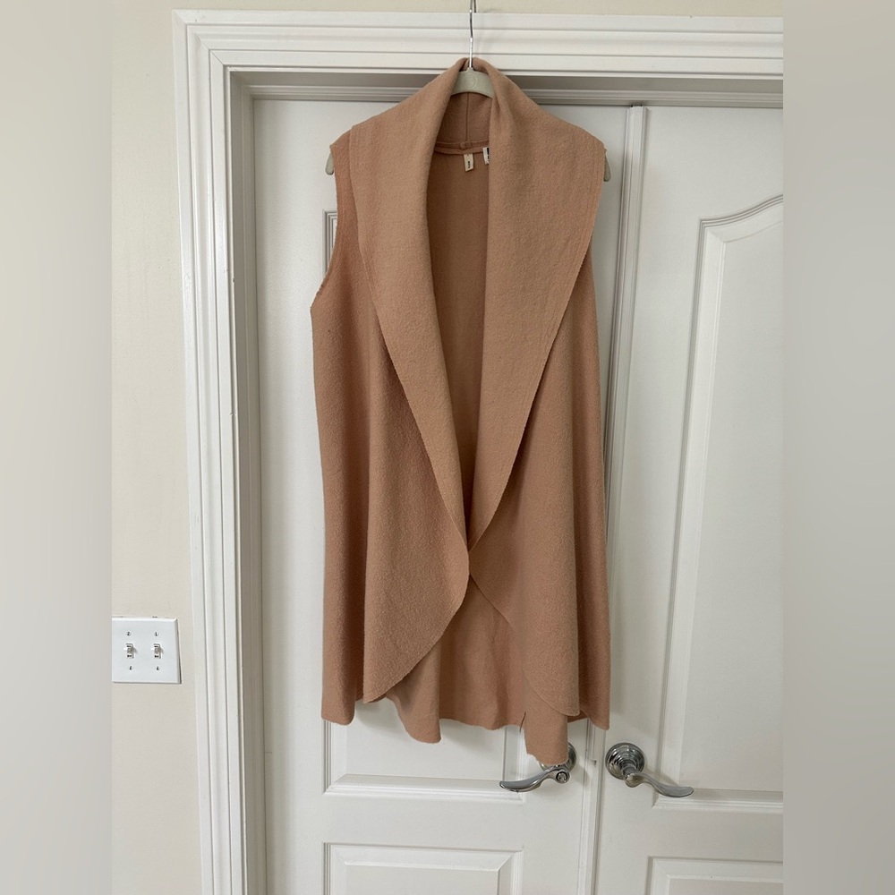 Wool Camel Open Front Vest by Moth from Anthropologie size M/L